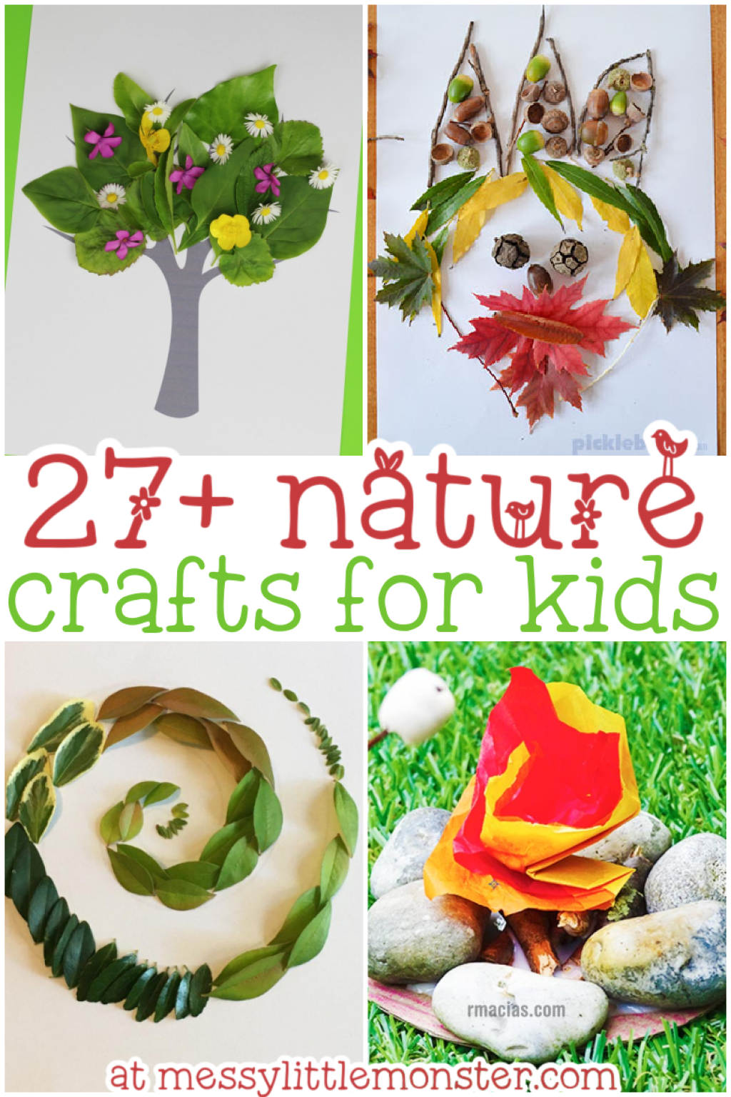 Picture of: Fun Nature Crafts for Kids – Messy Little Monster