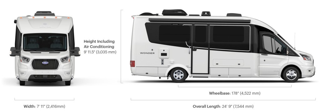 Picture of: Wonder – Specifications – Leisure Travel Vans