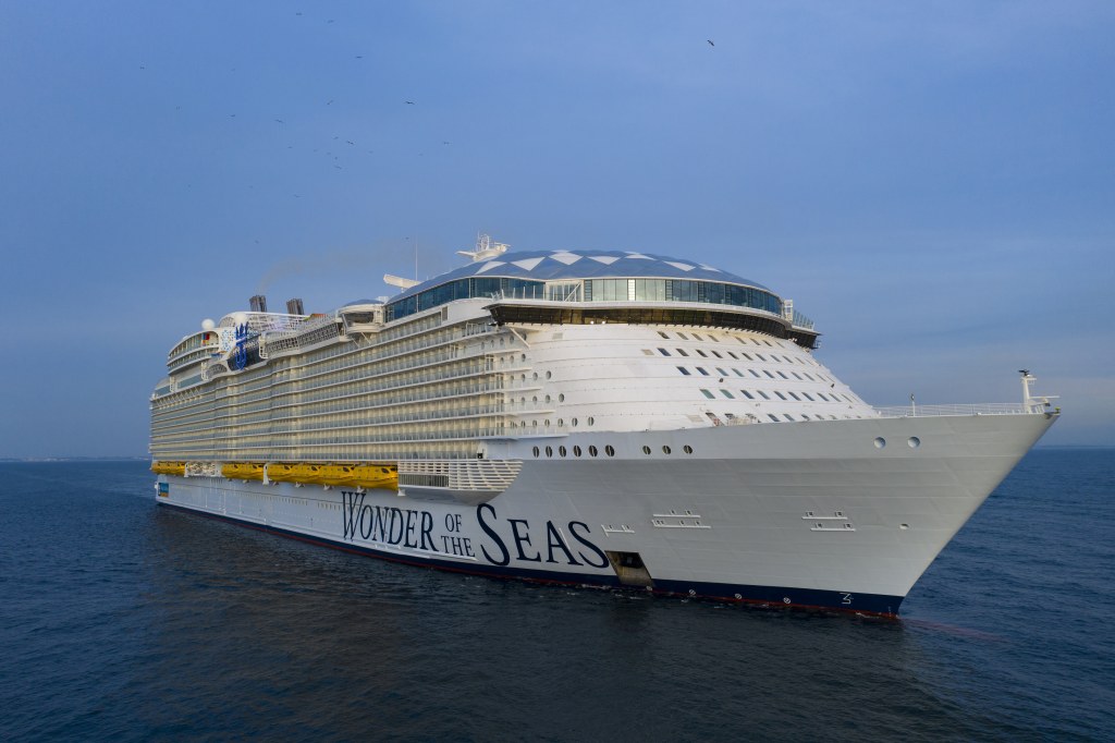 Picture of: World’s Largest Cruise Ship Sets Sail in Maiden Voyage